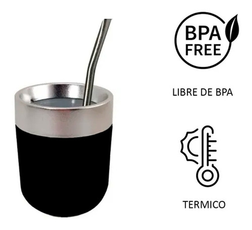 Imagen 5 de 9 de Set Equipo Mate Térmico Yerbera Azucarera Bombilla Resorte