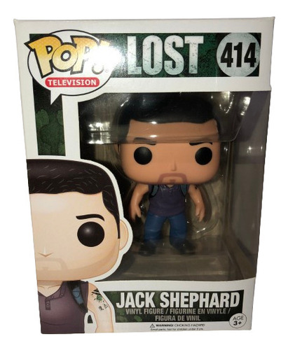 Funko Pop! Jack Shephard #414 - Lost Série Televisão Raro