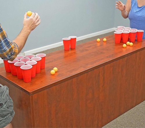 Beer Pong Juego De Cerveza / Tenis De Mesa Set 40 Piezas
