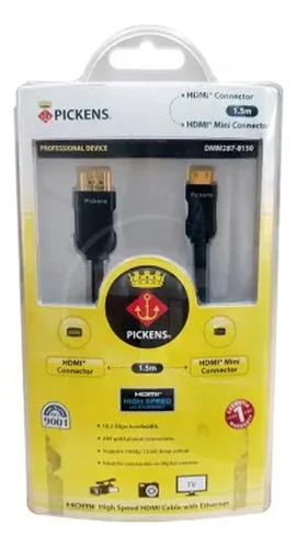 Cable Hdmi A Mini Hdmi Pickens 1.5m Dmm249 Negro