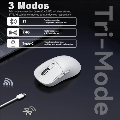 Mouse Bluetooth Paw3395 Paw3395 Inalámbrico Para Juegos Atta