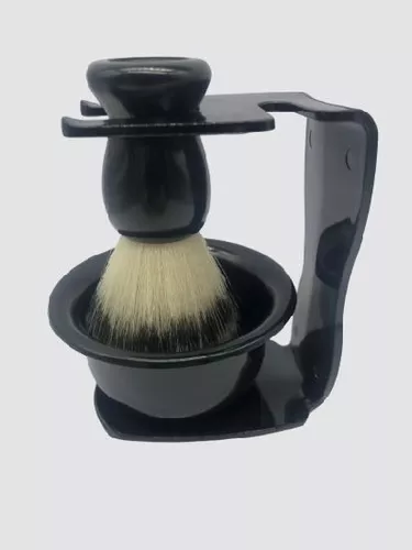Brocha de afeitar para hombres, cerdas de nailon de viaje de espuma rápida,  afeitado Personal hecho a mano marrón Yuyangstore Brocha de afeitar