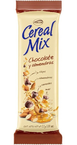 Imagen 1 de 1 de Cereal Mix Chocolate Con Almendras X 20 U - Lollipop