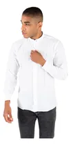 Comprar Camisa Hombre Lino Cuello Mao Slim Fit Manga Larga
