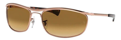 Ray-Ban Olympian I Deluxe RB3119M - Light brown - Cristal - Degradada - Polished shiny rose gold - Metal - Polished shiny rose gold - Metal - Large