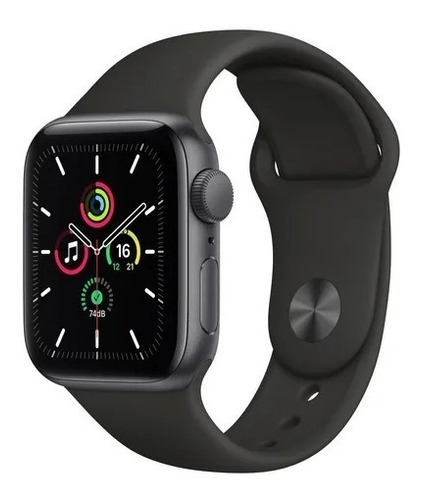 Apple Watch Se (gps + Cellular, 44mm) - Cor Da Pulseira Preto Cor Da Caixa Cinza-espacial