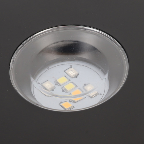 Pantalla Giratoria Con Base Led Negra De 360 Grados, Círculo