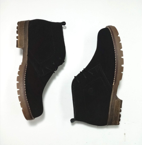 Imagen 1 de 2 de Botines En Cuero Mujer
