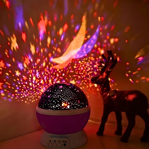 Luminária Projetor Estrelas 360o Abajur Star Master Galaxy