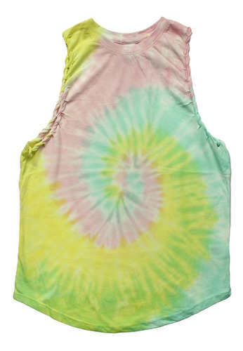 Playera Sin Mangas Para Mujer, Diseño Tye Dye