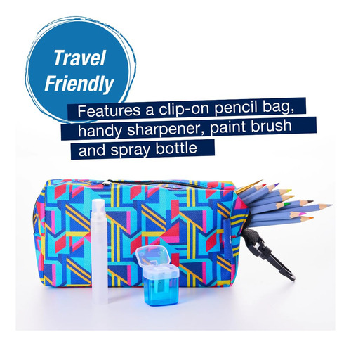 Estuche De Colores Acuarelables Con 10 Colores Y Pincel
