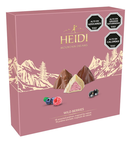 Estuche Chocolate Bombones Heidi Mountain Dreams Variedades