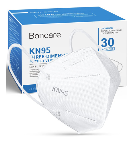 Boncare Kn95 - Mascarilla Facial De 30 Unidades, 5 Capas Par