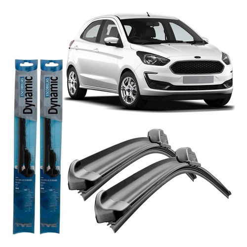 Juego Kit Escobillas Ford Ka 2019 2020 2021 2022