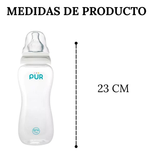 Kit De Biberón Pür 8oz Con Mamilas De Flujo Rápido Y Lento