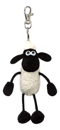 Shaun The Sheep Plush 61176 Clip De Mochila, Blanco Y Negro, Color Negro