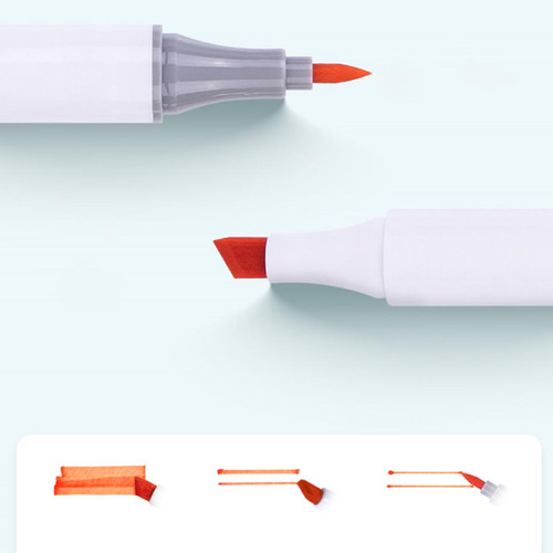 Sketch Marker Deli Doble Punta Al Agua X 36 Colores