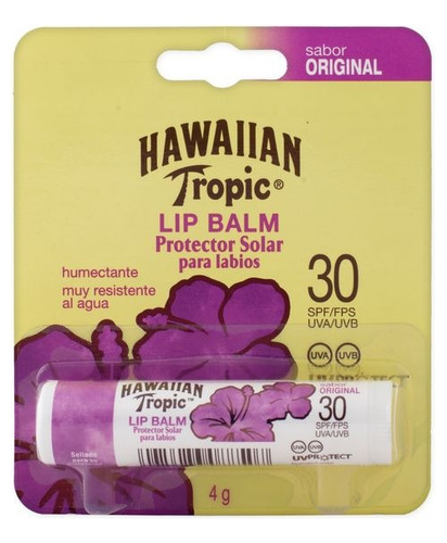 Hawaiian Tropic Protector Solar Para Labios Fps 30 4gr