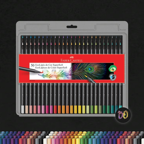 Lapices De Colores Faber Castell Pinturitas Supersoft X50