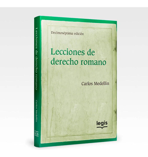 Lecciones De Derecho Romano Legis