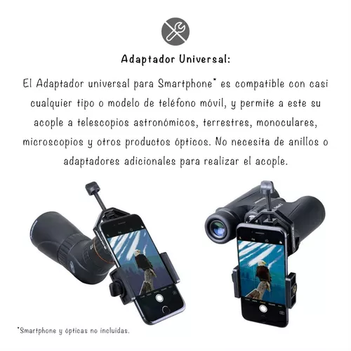 Adaptador De Telescopio Para Teléfono Móvil Compatible Con