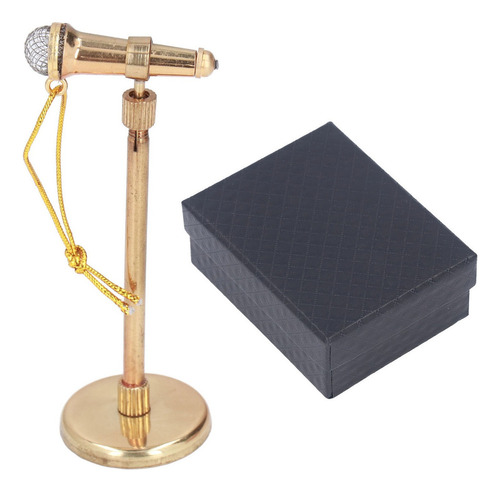 Réplica De Microfone Em Miniatura Ajustável Do Modelo Mini M