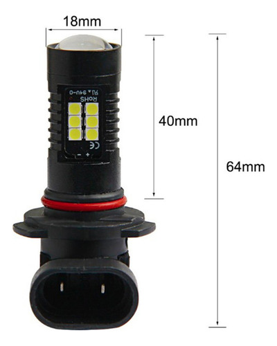 1 Par Luces Faros H10 Led Drl De Niebla Para Vehículos,