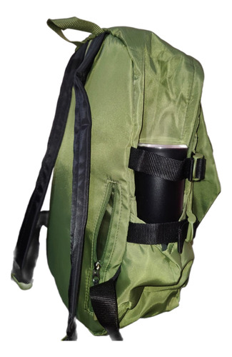 Mochila Juvenil Ruz Truzt Verde Porta Skate Bolsa Secreta Laptop