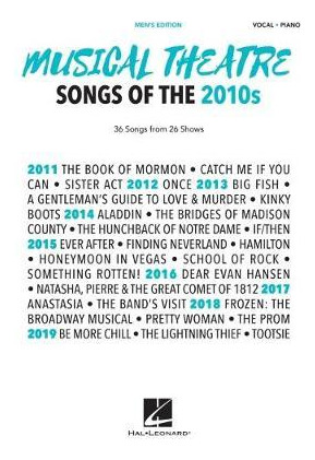 Libro Musical Theatre Songs Of The 2010s: Men's Edition: ...