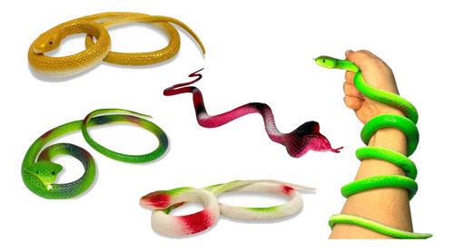 Cobras De Borracha Brinquedo Realista  Pegadinha Serpente