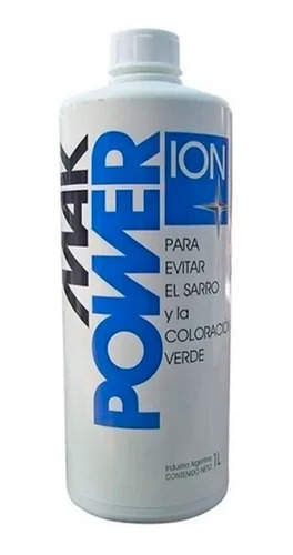 Mak Power Ion Evita Sarro Coloración Verde Piscina X 1 Litro