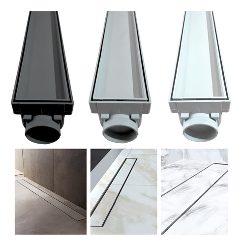 Ralo Linear 6x100 Piso Porcelanato Oculto Invisível Sifonado