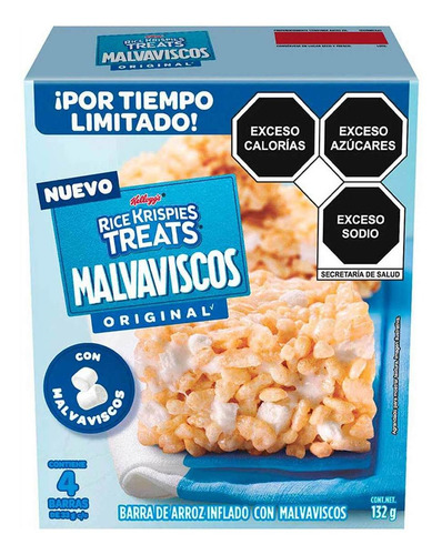 Barra Kellogg's Rice Krispies Treats Malvaviscos Original 132g