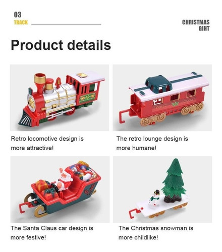 . .. Regalo De Decoración Navideña De Vagón De Tren