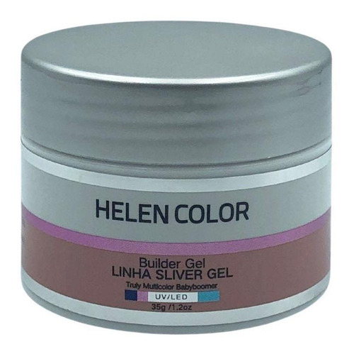 Gel Para Unhas De Gel Helen Color Silver - Babyboomer 35g