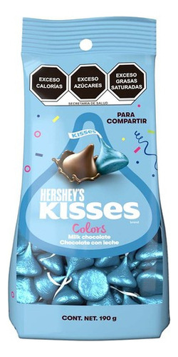 Chocolate Hershey´s Kisses fiesta azul leche 190g