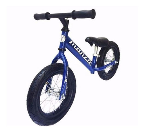 Bicicleta Entrenadora Rodada 12 Sin Pedales Azul M1 Monzó