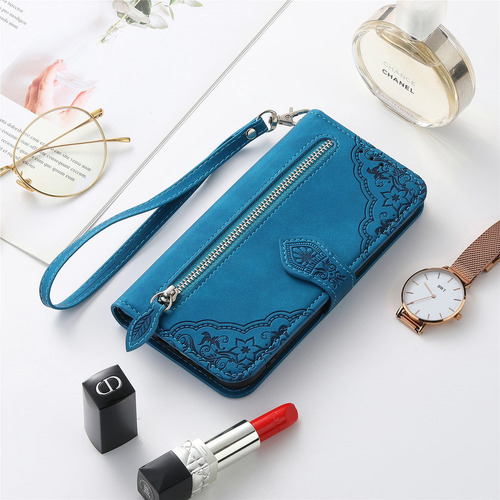 Funda De Teléfono Tipo Cartera Con Ranuras Para Tarjetas De
