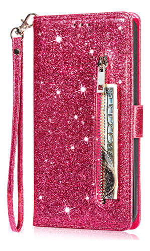 Funda Para Xiaomi Poco C65 Xiaomi Poco M6 Pro 4g Flash Funda Protectora De Piel Tipo Cartera Con Cremallera, Bolsillo, Ranura Para Tarjetas