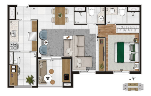Imagem 19 de 20 de Apartamento Em Gopoúva, Guarulhos/sp De 56m² 2 Quartos À Venda Por R$ 336.000,00 - Ap2325120-s