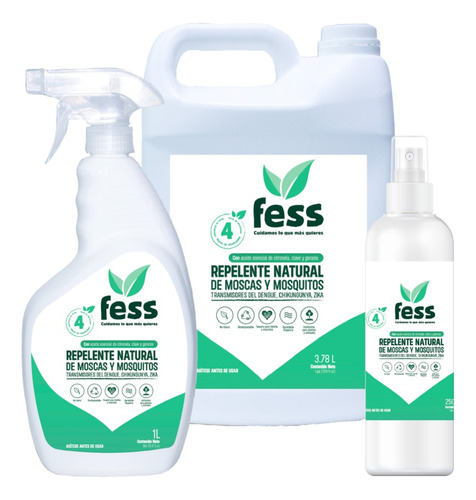 Tri-pack Eficaz Repelente Natural De Moscas Y Mosquitos Fess