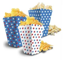 Comprar Cajitas Botaneras 24pz Palomera Dulcero Estrellas Fiestas