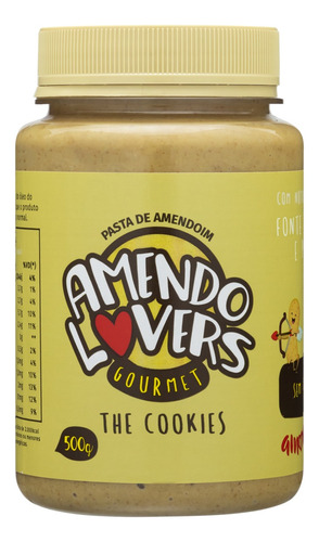 Pasta de Amendoim Integral The Cookies Amendo Lovers Gourmet Pote 500g