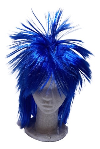 Peluca Punk Pelo Corto Varios Colores Cotillon Disfraz