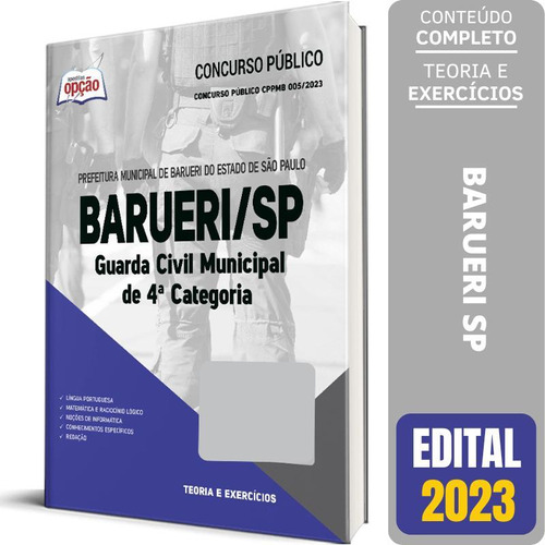 Apostila Barueri Sp 2023 Guarda Civil Municipal 4 Categoria