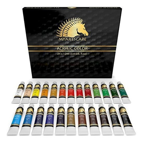 Juego De Pinturas Acrilicas Myartscape De 04 Onzas Liquida