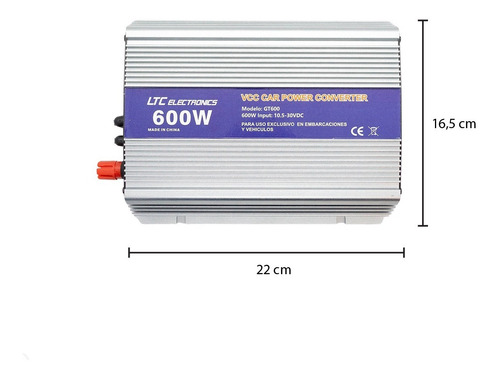 Imagen 4 de 5 de Inversor 600w Tie Grid Inyector A Red 220vac