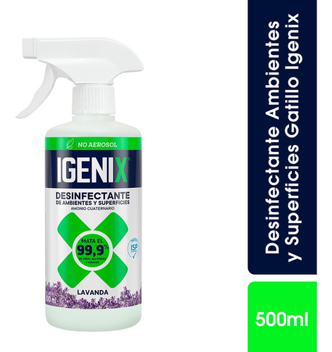 Igenix Desinfectante Ambientes Y Superficies Gatillo 500ml