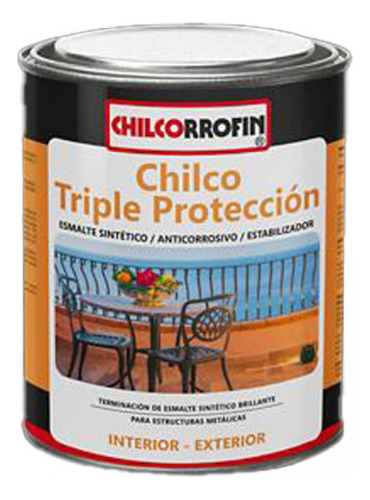 Anticorrosivo-esmalte Triple Proteccion 1/4gl Chilcorrofin