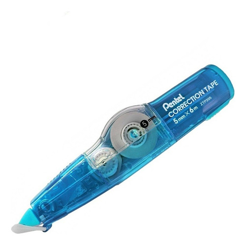 Fita Corretiva Pentel Retratil 5mmx6m Azul Recarregável